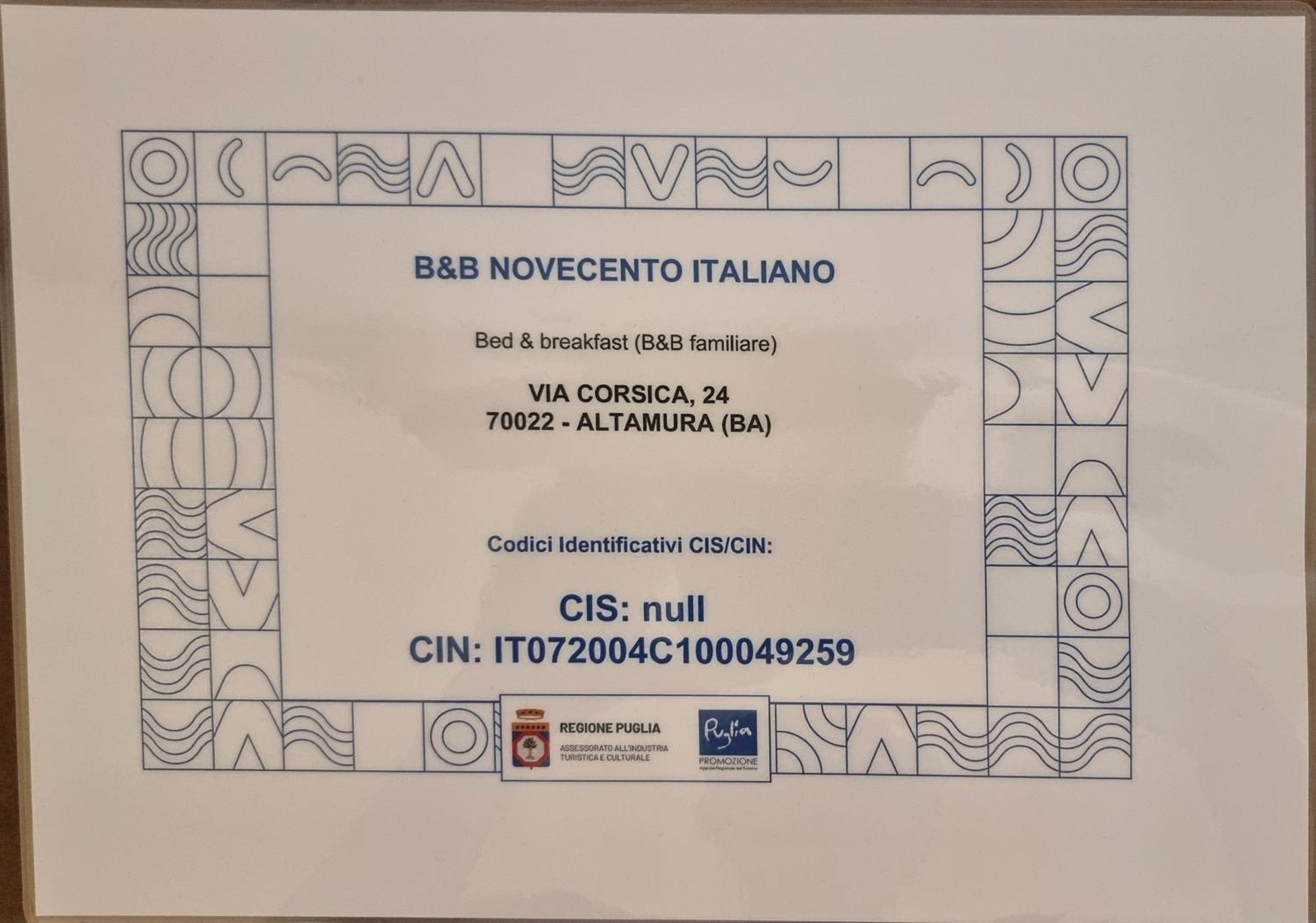 B&B Novecento Italiano 알타무라 외부 사진